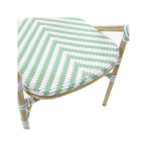 FEROS Gartenstuhl Tango weiß/pastellgrün