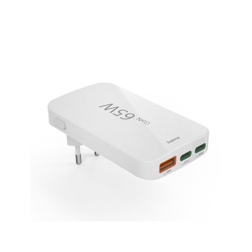 Hama Netzadapter 65 W 1 x USB-A, 2 x USB-C