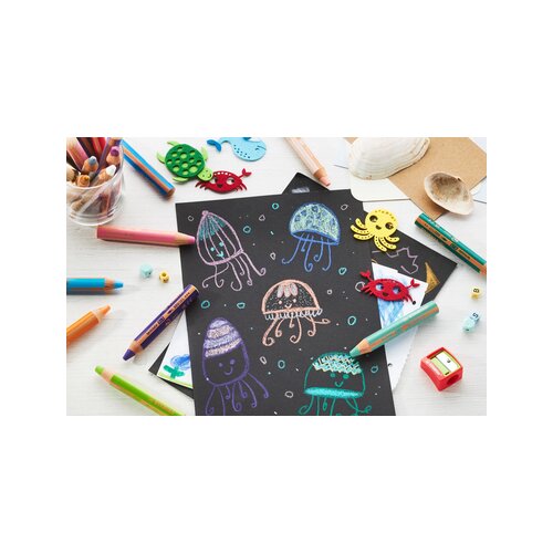 STABILO® Buntstift woody 3 in 1 inkl. Spitzer 6 St./Pack.