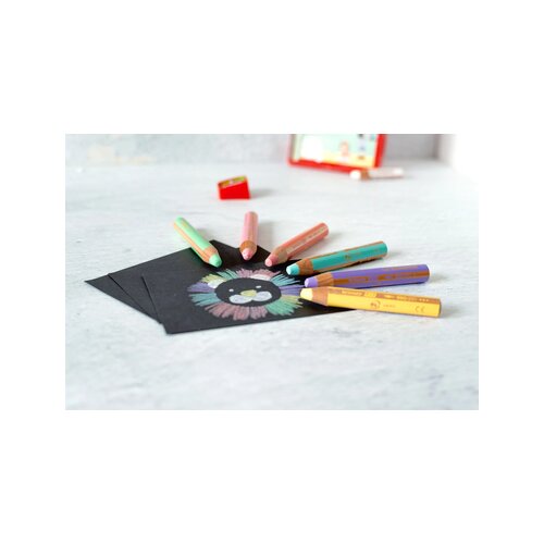 STABILO® Buntstift woody 3 in 1 inkl. Spitzer 6 St./Pack.