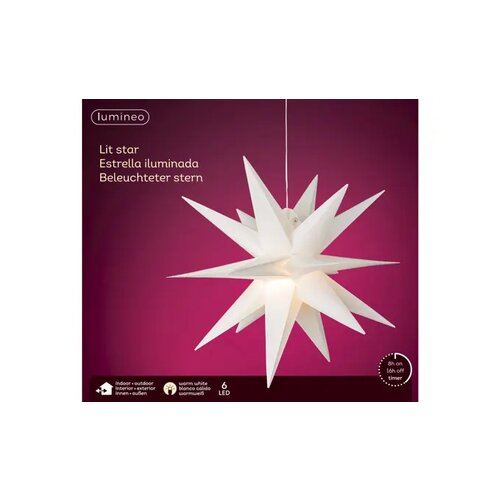 LUMINEO Lichtfigur Stern 40 x 40 cm (Ø x H)