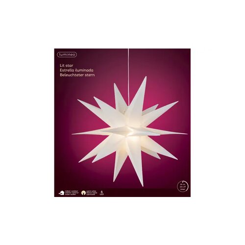LUMINEO Lichtfigur Stern 60 x 60 cm (Ø x H)
