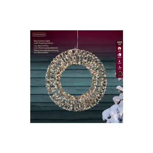 LUMINEO Lichtfigur Kranz 38 x 8 cm (Ø x T)
