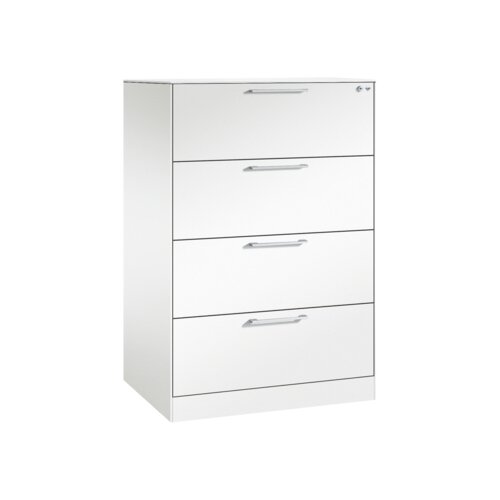 C+P Hängeregistraturschrank Asisto 800 x 1.310 x 600 mm (B x H x T) 2-bahnig verkehrsweiß