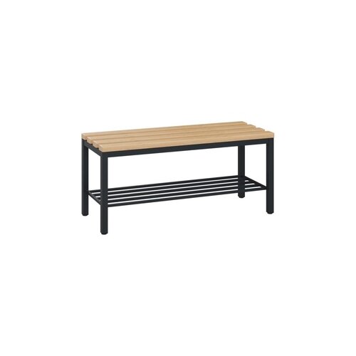 C+P Umkleidebank Solid Holz 375 kg mit Schuhrost