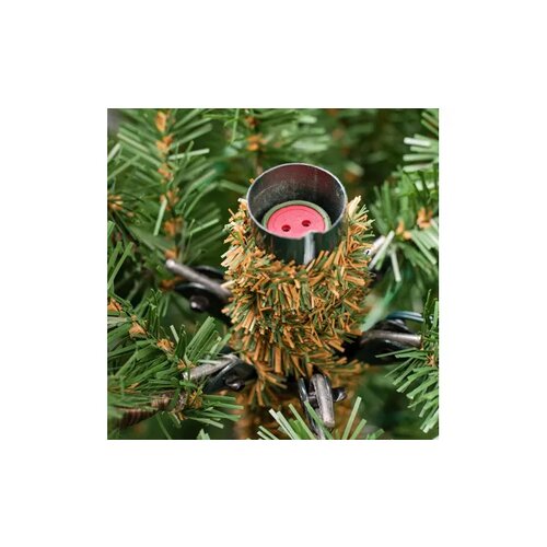 EVERLANDS Weihnachtsbaum Nordmann Tanne mit Beleuchtung 130 x 180 cm (Ø x H)