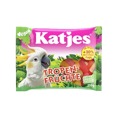 Katjes Fruchtgummi Tropen-Früchte 210 g/Pack.