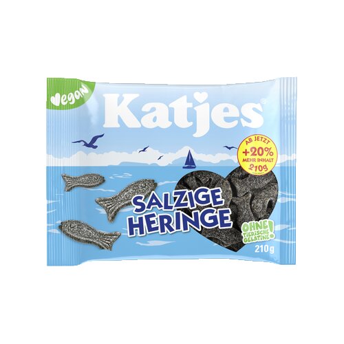 Katjes Lakritz Salzige Heringe 210 g/Pack.