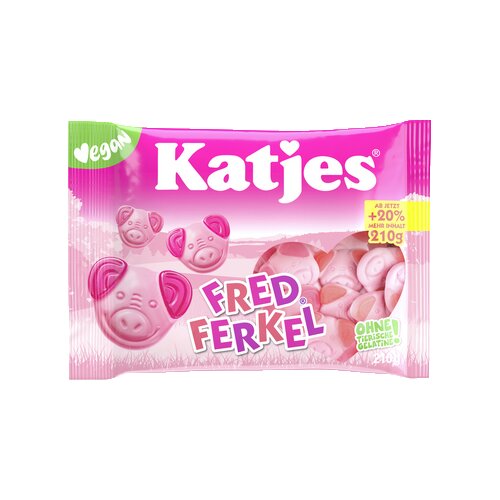 Katjes Fruchtgummi Fred Ferkel 210 g/Pack.