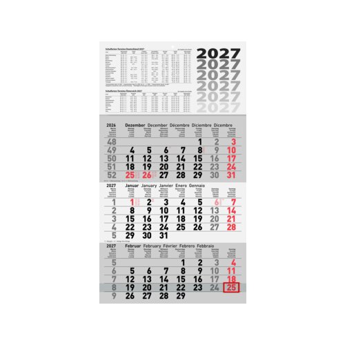 Glocken Wandkalender 2027