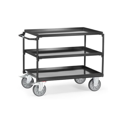 fetra Transportwagen GREY EDITION 50 x 87 x 102,1 cm (B x H x L) 3 Etagen