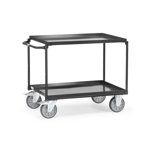 fetra Transportwagen GREY EDITION 50 x 87 x 102,1 cm (B x H x L) 2 Etagen