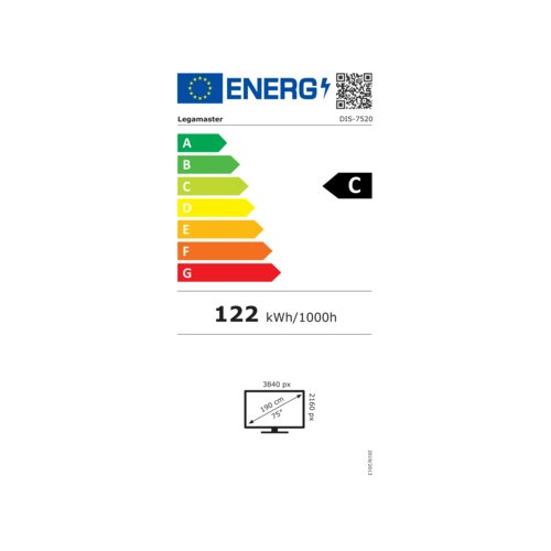 Legamaster Professionelles Display DISCOVER 3 DIS-7520 EU 75"