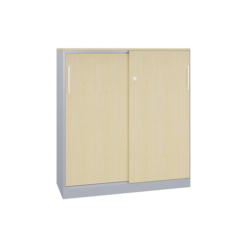 C+P Flügeltürenschrank Asisto 1.200 x 1.310 x 435 mm (B x H x T) weißaluminium