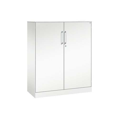 C+P Flügeltürenschrank Asisto 1.000 x 1.310 x 435 mm (B x H x T) verkehrsweiß