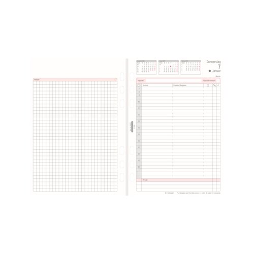 Chronoplan Einlage Kalender DIN A5 2027
