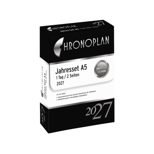 Chronoplan Einlage Kalender DIN A5 2027