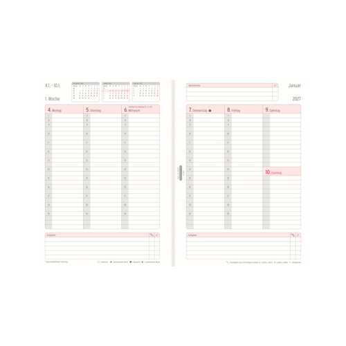 Chronoplan Einlage Kalender DIN A5 2027