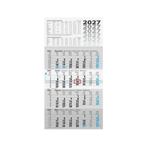Glocken Wandkalender 2027
