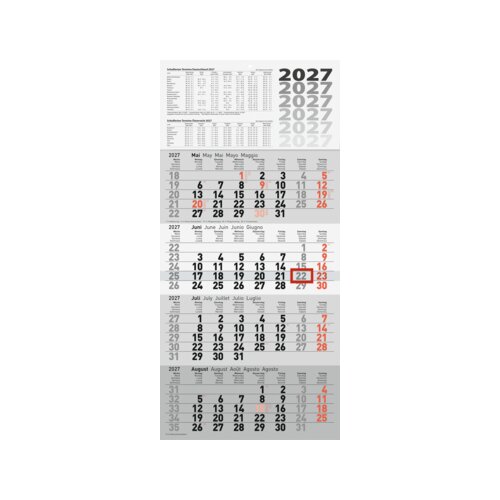 rido/idé Wandkalender 2027