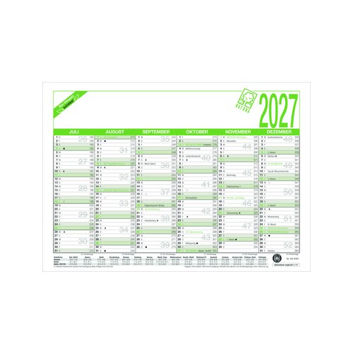 ZETTLER Tafelkalender Natura 2027