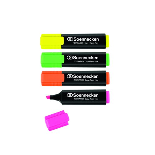 Soennecken Textmarker 4 St./Pack.