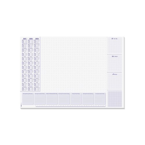 SIGEL Schreibunterlage Lilac mit Kalender 3 Jahre