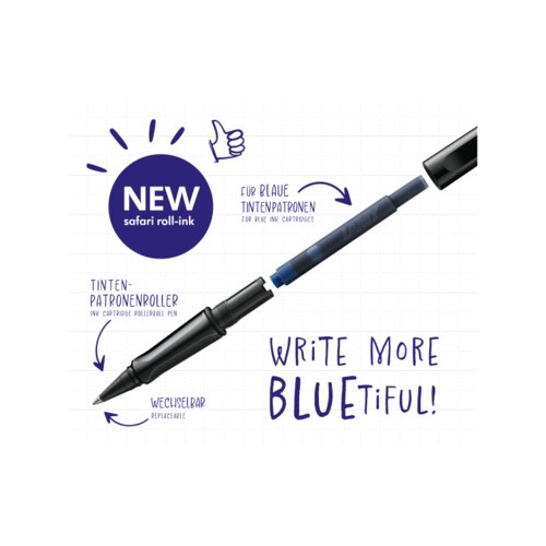 Lamy Tintenpatronenroller safari roll-ink umbra
