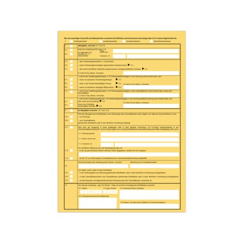 RNK Verlag Zustellungsurkunde