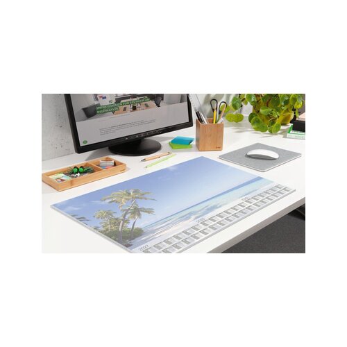 SIGEL Schreibunterlage Beach mit Kalender 3 Jahre