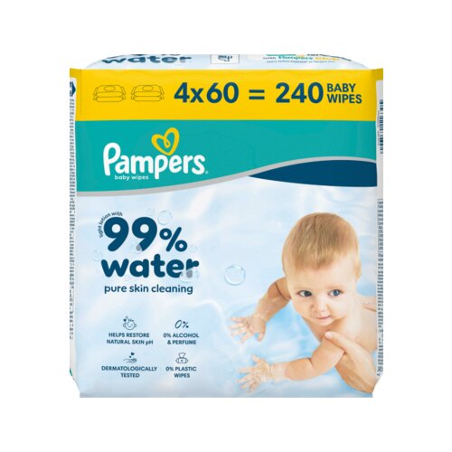 Pampers Feuchttücher 99% water
