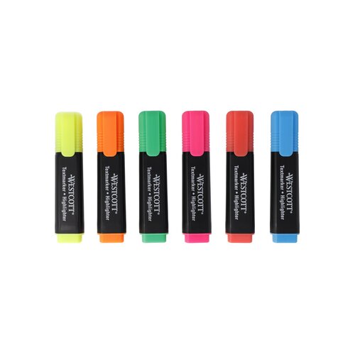 Westcott Textmarker 6 St./Pack.