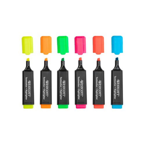 Westcott Textmarker 6 St./Pack.
