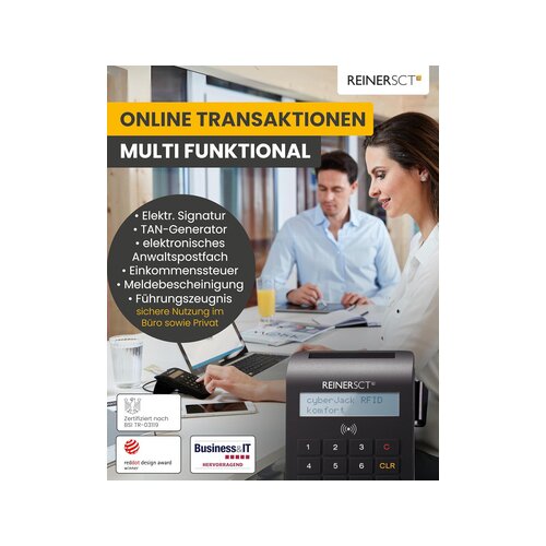 Personalausweisleser cyberJack® RFID komfort, without brand