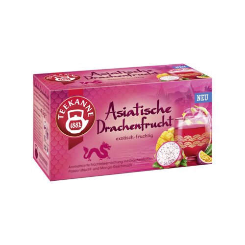 Teekanne Tee Asiatische Drachenfrucht