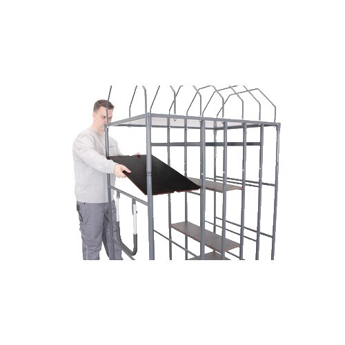 VARIOfit Zubehör Transportwagen Etagenboden 74 x 0,9 x 40,5 cm (B x H x T)