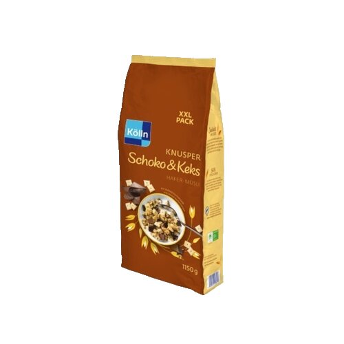 Kölln Müsli Knusper Schoko & Keks Hafer 4 x 1.150 g/Pack.