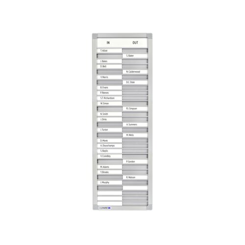 Legamaster An- und Abwesenheitstafel PROFESSIONAL 26 x 77 cm (B x H)