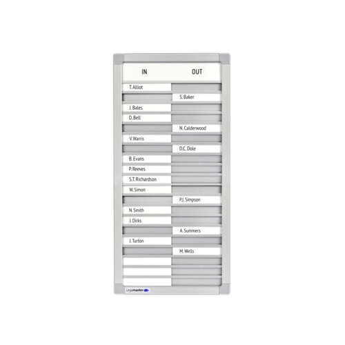 Legamaster An- und Abwesenheitstafel PROFESSIONAL 26 x 54 cm (B x H)