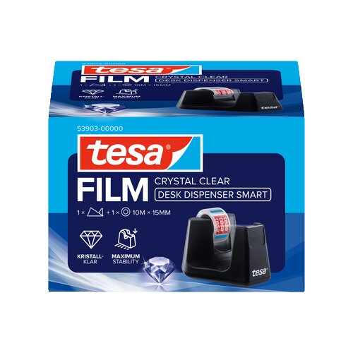 tesa® Tischabroller CRYSTAL CLEAR SMART