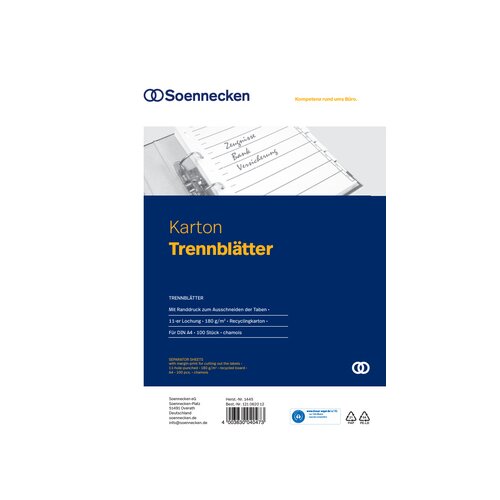 Soennecken Trennblatt