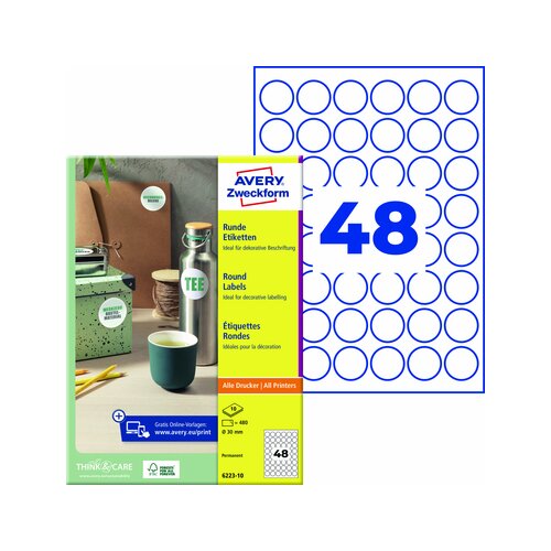 Avery Zweckform Universaletikett rund 30 mm