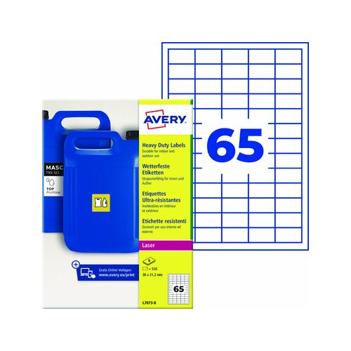 Avery Zweckform Folienetikett wetterfest 38 x 21,2 mm (B x H)