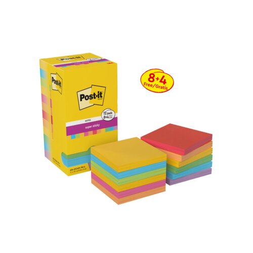 Post-it® Haftnotiz Super Sticky Notes Carnival & Playful Collection