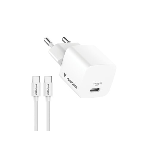 Verbatim Reisenetzteil Mini-GaN inkl. USB-C Ladekabel (bis 60 W)
