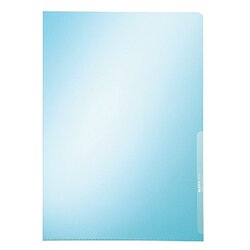 Leitz 41000035 Sichthülle Premium A4 0,15mm PVC blau 100 St./Pack.