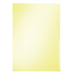 Leitz 41000015 Sichthülle Premium A4 0,15mm PVC gelb 100 St./Pack.