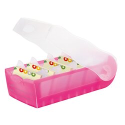 HAN 998-663 Karteikasten CROCO DIN A8 PP pink transluzent