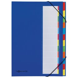 PAGNA 44133-02 Ordnungsmappe Deskorganizer DIN A4 12Fächer blau
