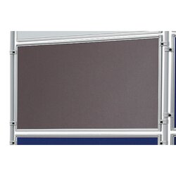 FRANKEN EL-UTF60 12 Stellwand-Tafel 60x120cm (HxB) beids. Filz grau